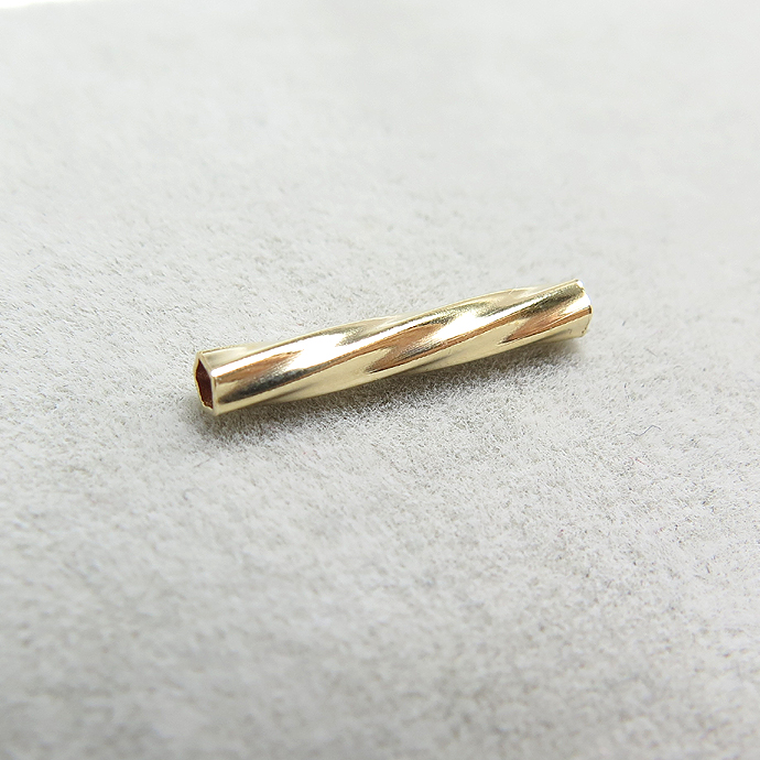 14kgfチューブ（ツイスト/ストレート）（2.0mm×13mm）（ゴールドフィルド）（25個）