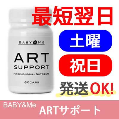 【楽天ID決済可・日曜以外発送OK】ベイビー＆ミー（Baby & Me） ARTサポート【サプリメント・不妊・卵子・体外受精・顕微授精・卵子の健康に・パートナーズ】