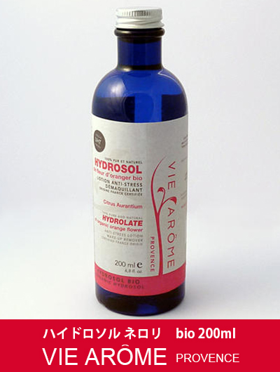 【お取寄品】ヴィアローム(Vie arome) ハイドロソル ネロリ bio 200ml  【化粧水・オーガニック・ハーブウォーター・敏感肌・敏感肌・しわ・たるみ】
