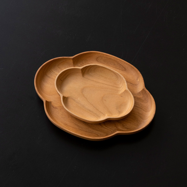 KITO｜ 小皿 木瓜 （小／大） ＜サクラ＞ 四十沢木材工芸（石川県輪島市）