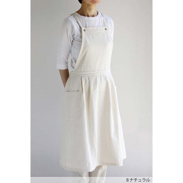 ホームウエアエプロンワンピース ＜ナチュラル＞［ アトリエヌイ