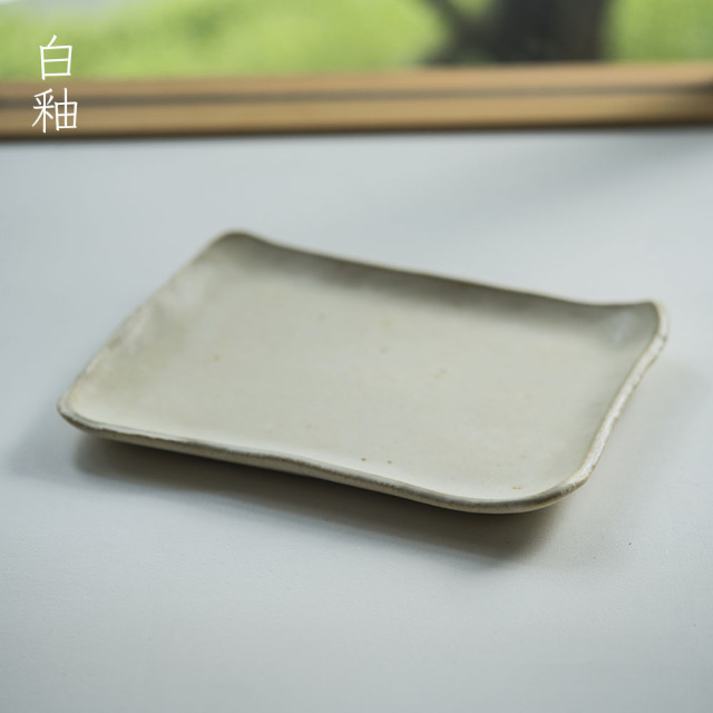 客家窯 清水 知秀作 長方形皿 山水 四角皿 角皿 長方形皿 和食器 骨董 - メルカリ