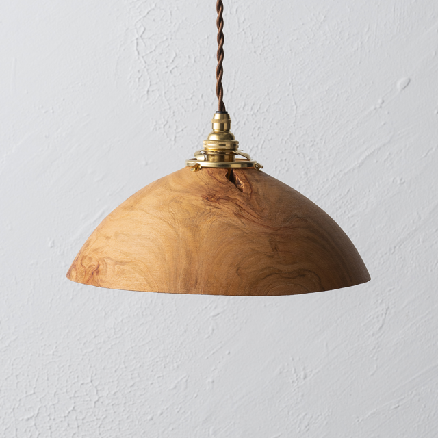 新作：生木挽きのランプシェード・大サイズ【桜（サクラ）】｜｜木もの