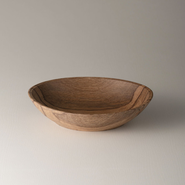 新♡木製食器一覧♡オーダー受付中 新作：生木挽きの器no13 ＜樫（カシ）＞ 中（22cm）ボウル・プレート