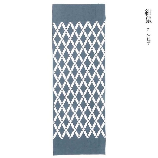 型染めの手ぬぐい ＜竹垣＞