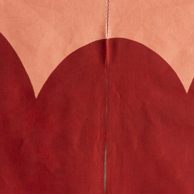 型染めののれん （縞布） ＜三つ山（波の山）＞| 山内武志さん