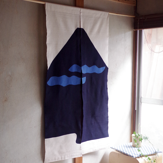 のれん　富士山