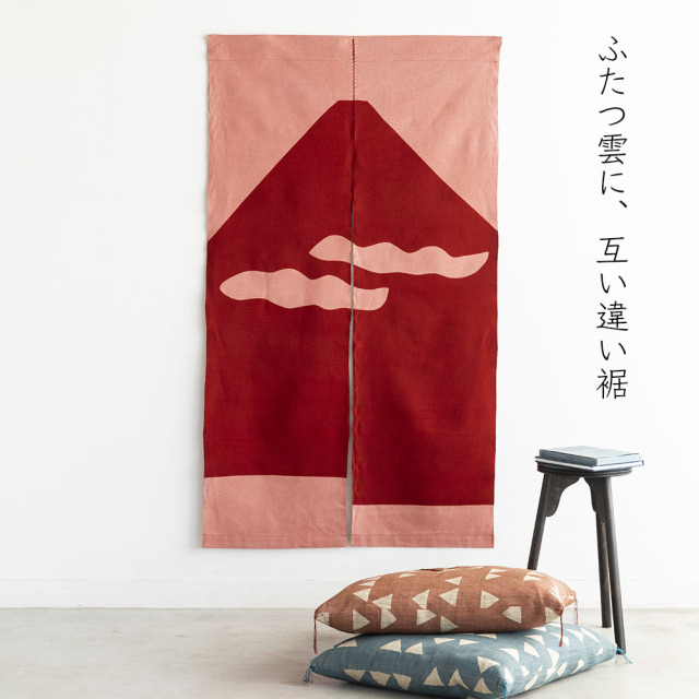 のれん　富士山