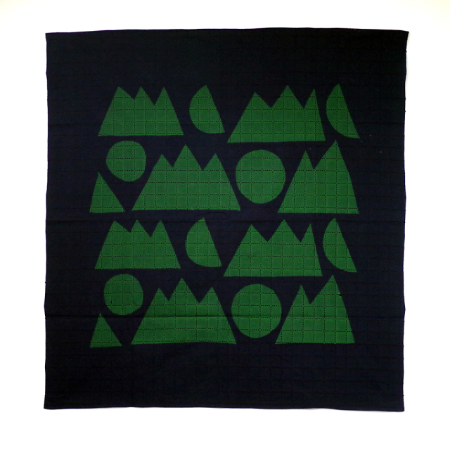 刺し子　日月山　