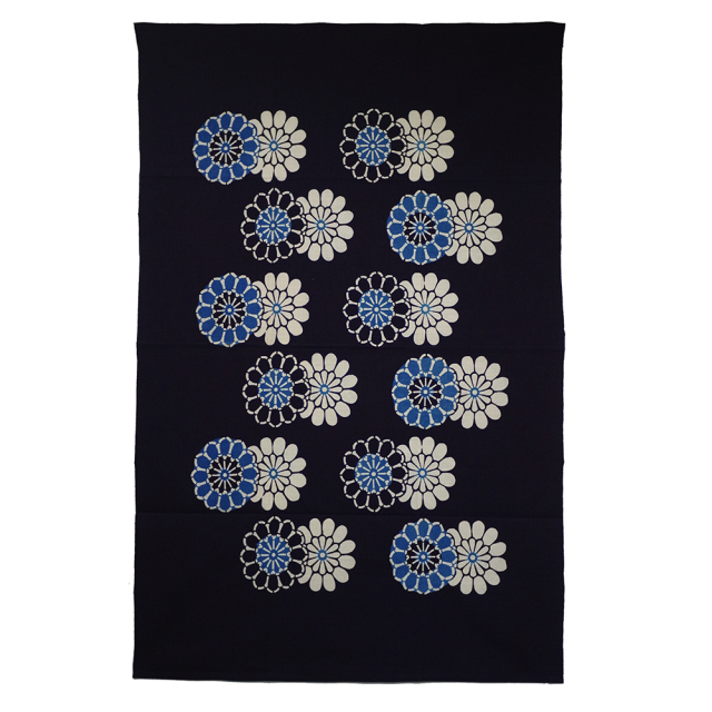 型染めのマルチクロス ＜連菊（れんぎく）＞ ｜山内武志さん（山内染色