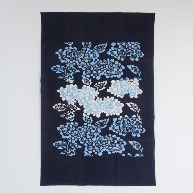 型染めのマルチクロス ＜牡丹＞段染め｜山内武志さん（山内染色工房・アトリエぬいや）マルチクロス・テーブルクロス・スロー