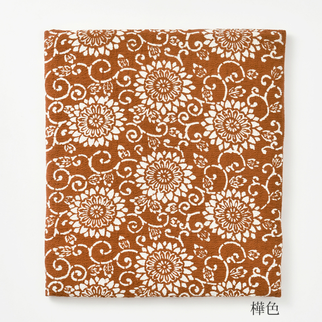 山内武志　椅子敷き　菊唐草