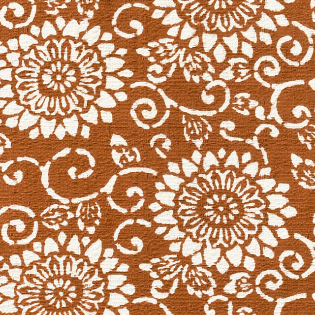 山内武志　椅子敷き　菊唐草