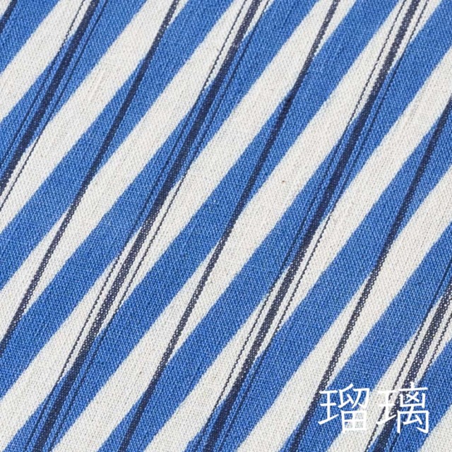 型染めの椅子敷き（小）＜斜め縞（縞布）＞｜ 山内武志さん（山内染色