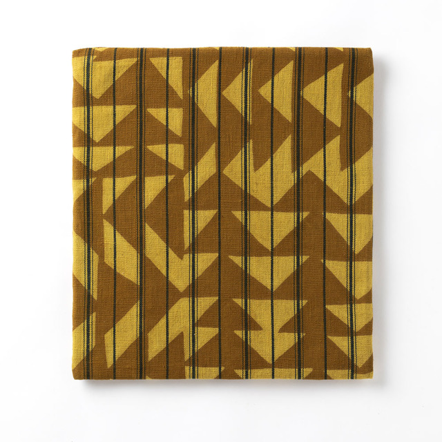 【小・縞布】型染めの椅子敷き＜風花＞｜山内武志さん（山内染色工房／アトリエぬいや） 静岡県浜松市 チェアマット