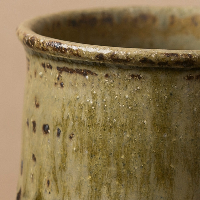 灰釉彫文 マグ（大　〜作り手　岡村 宜治さん（岐阜県土岐市）