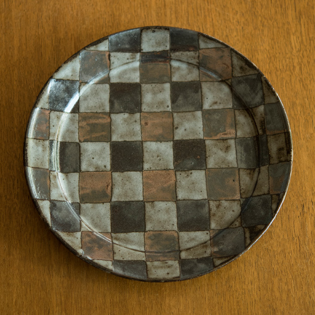 岡村宜治　掛分菱釉