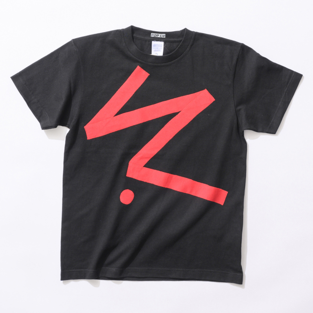 原明子 アートなTシャツ 【S】（ブラック）［Pop-Up Studio（静岡県）] ポップ アップリケ モダンアート　