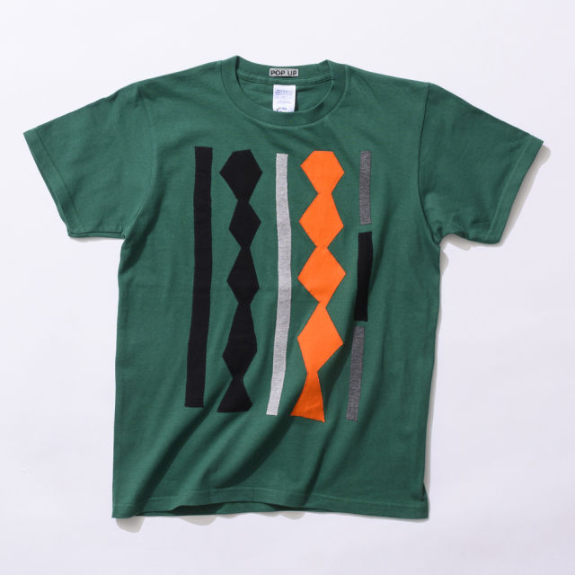 原明子 アートなTシャツ 160（グリーン）［Pop-Up Studio（静岡