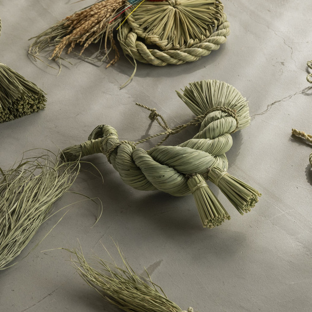 南信州の藁細工 しめ飾り ＜寿酉（ことぶきどり）＞｜長野県 藁細工