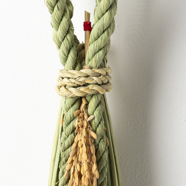 南信州の藁 しめ飾り ＜福縄（大／小）＞｜長野県 藁細工 わら細工 手