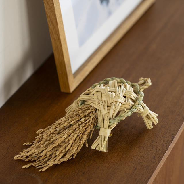 南信州の藁細工 しめ飾り ＜祝亀（いわいがめ）＞｜長野県 藁細工 わら