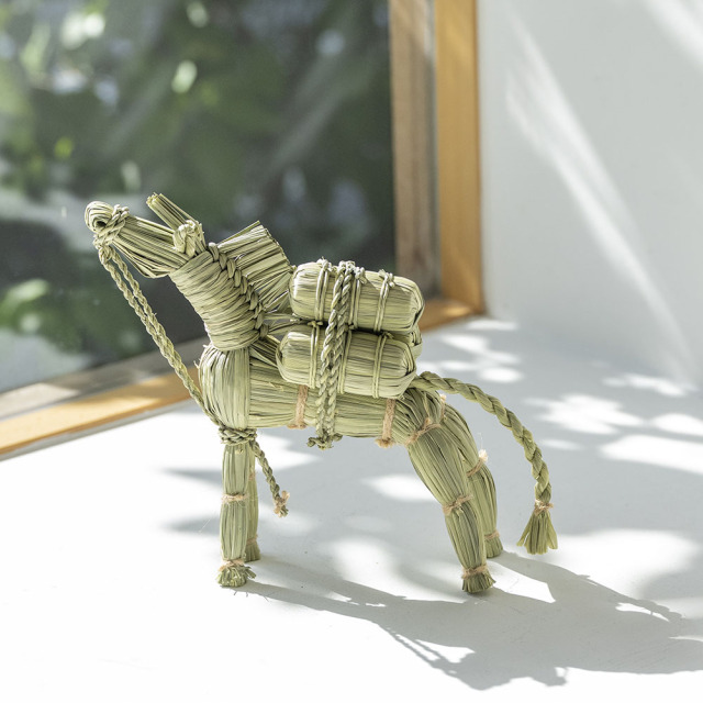 南信州の藁細工 しめ飾り ＜干支・万馬奔騰（ばんばほんとう）＞午