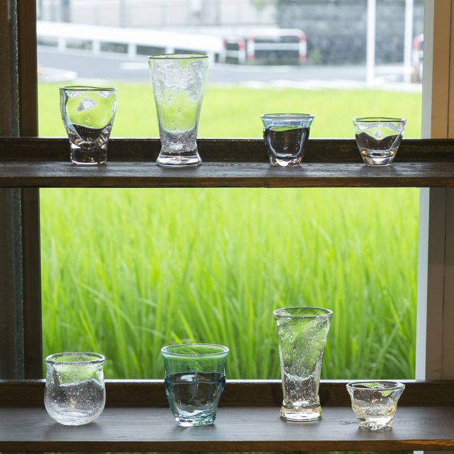 水泡 丸 一輪挿し 〜がらす工房 空良 石垣幸秀さん〜｜N Drive SHOP