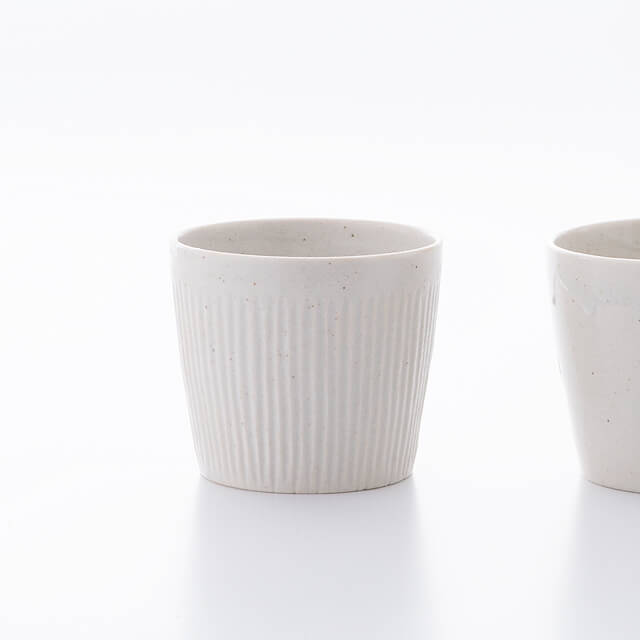 青白磁 しのぎ蕎麦猪口 〜つくり手 竹下努さん〜｜N Drive SHOP