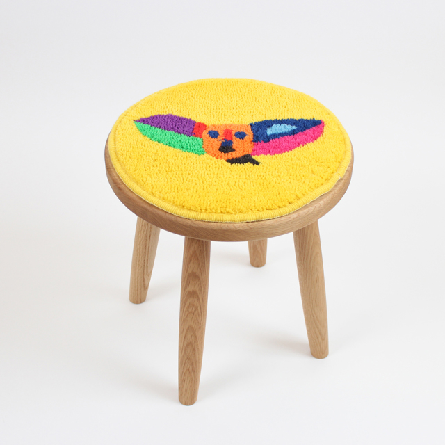 無垢材のスツール（山桜・楢） [ゆかしな｜LFC（愛知県）] ミニ