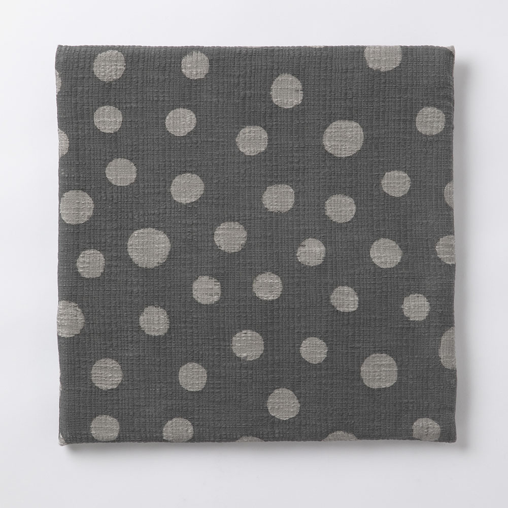 【大】型染めの椅子敷き＜水玉＞綿スラブ｜山内武志さん（山内染色工房／アトリエぬいや） 静岡県浜松市 チェアマット