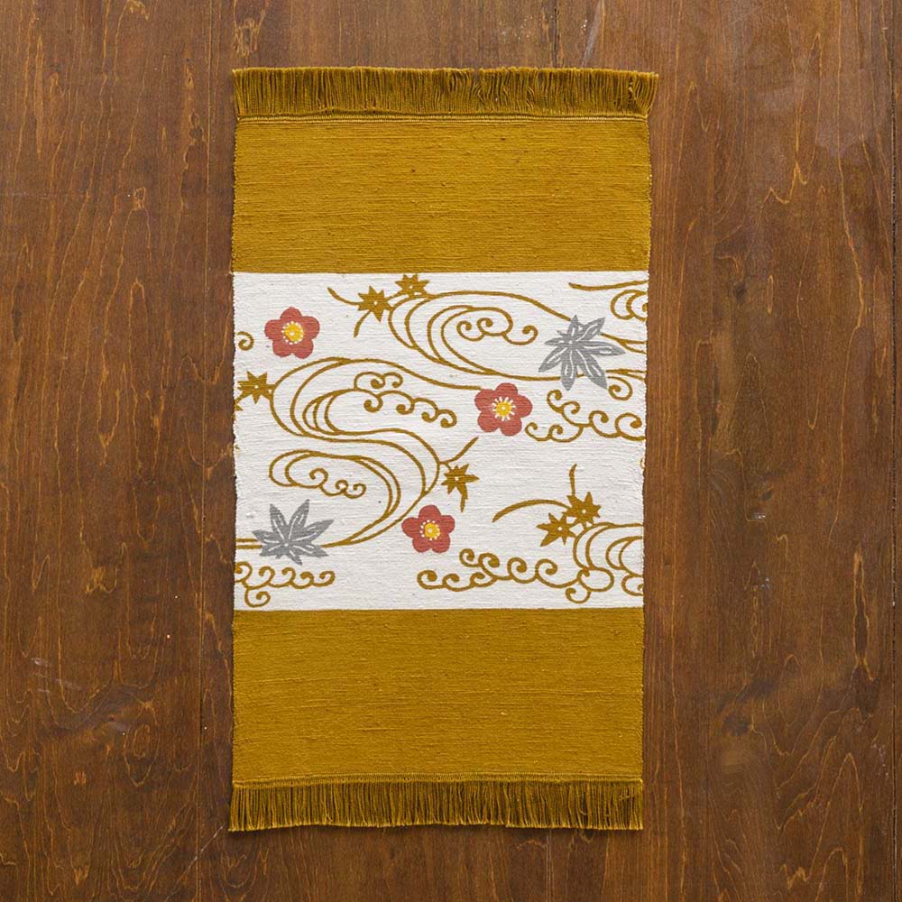 【木綿・中】型染めの卓布＜紅型＞房｜ 山内武志さん（山内染色工房／アトリエぬいや）【ネコポス対応可】