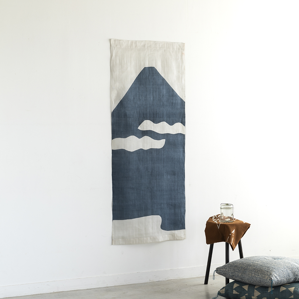 山内武志　タペストリー　富士山　麻