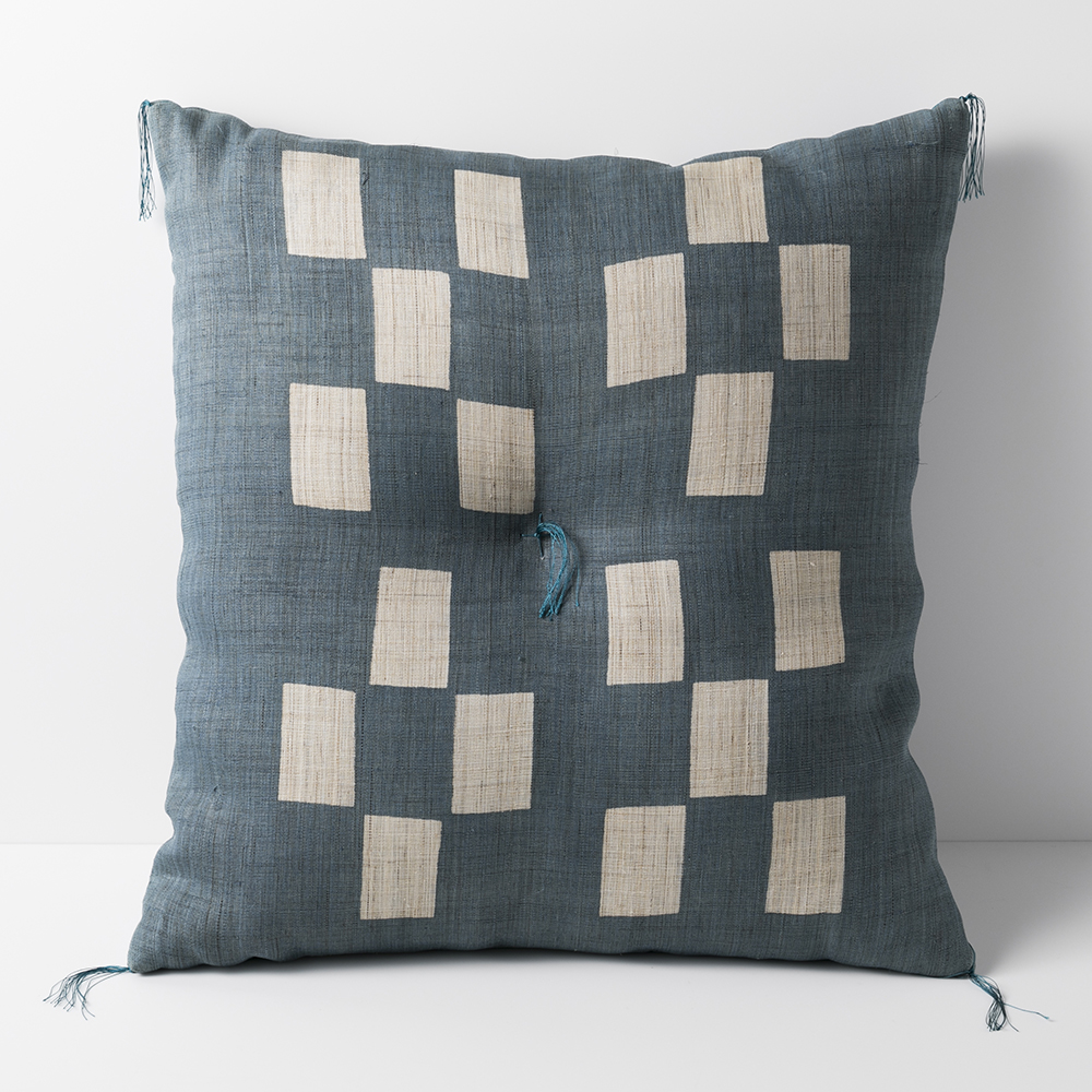 座布団　銘仙　麻