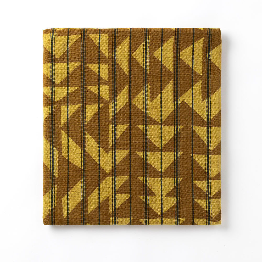 【小・縞布】型染めの椅子敷き＜風花＞｜山内武志さん（山内染色工房／アトリエぬいや） 静岡県浜松市 チェアマット