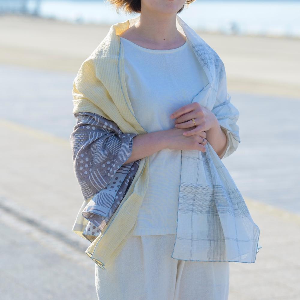 ストール3点 ちきゅうころも 正絹キャミソール 金伴繊維 シルクの