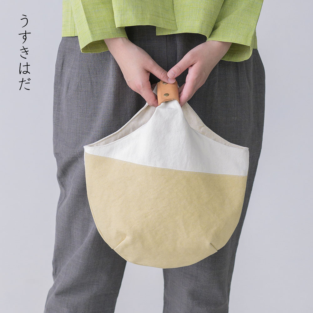 手染め帆布のワンハンドルバッグ