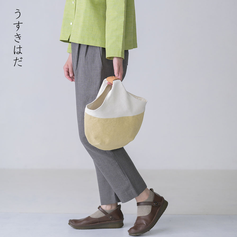 手染め帆布のワンハンドルバッグ