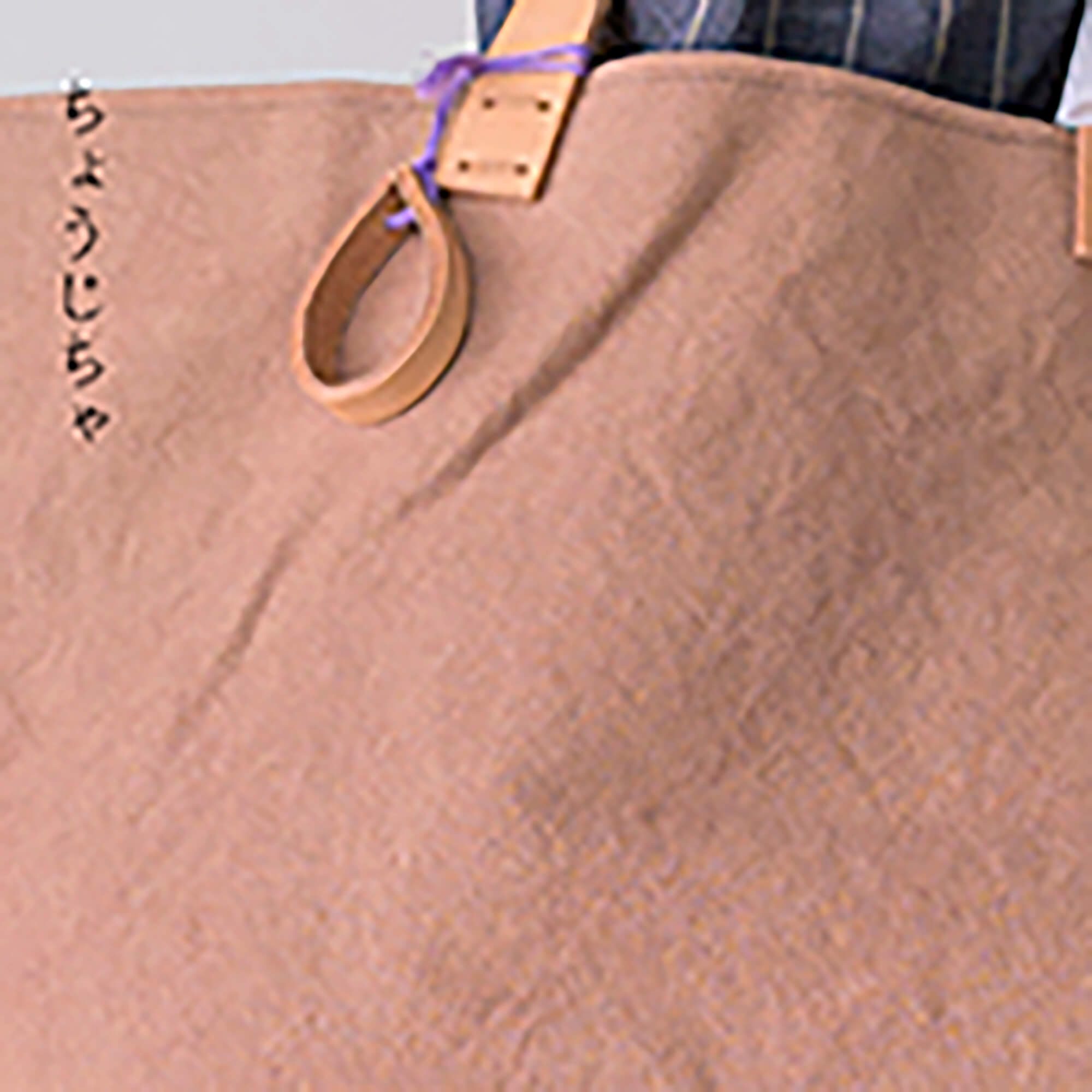 手染め帆布のすくえあバッグ