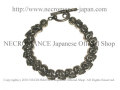 【ネクロマンス NECROMANCE】 スカルブレスレット Pewter Skull Bracelet 骸骨 数珠 魔除け