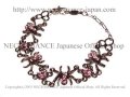 【ネクロマンス NECROMANCE】ピンクスパイダーブレスレット Rhinestone Pink Spider Bracelet ＜ピンク/Pink/桃色＞ 蜘蛛 ラインストーン