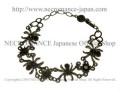 【ネクロマンス NECROMANCE】 ラインストーン スパイダーブレスレット Rhinestone Spider Bracelet ＜レッド/Red/赤＞ 蜘蛛