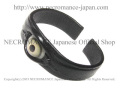 【数量限定 ご予約受付中】【ネクロマンス NECROMANCE】 レザー義眼バングル Leather Eye Bangle ＜グリーン/Green/緑＞ 目玉 革