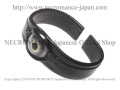 【数量限定 ご予約受付中】【ネクロマンス NECROMANCE】 レザー義眼バングル Leather Eye Bangle ＜ブルー/Blue/青＞ 目玉 革