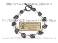 【ネクロマンス NECROMANCE】 クリスタル スカルブレスレット Crystal Skull Bracelet 水晶 骸骨