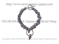 【ネクロマンス NECROMANCE】 ノヴェルブラススカルブレスレット Novel Brass Skull Bracelet 叫び 悲鳴 真鍮 骸骨