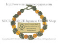 【ネクロマンス NECROMANCE】 琥珀 スカルブレスレット Amber Skull Bracelet アンバー 骸骨