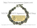【ネクロマンス NECROMANCE】 ガーネット スカルブレスレット Garnet Skull Bracelet 紅榴石 骸骨