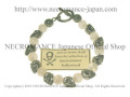 【ネクロマンス NECROMANCE】 ムーンストーン スカルブレスレット Moonstone Skull Bracelet 純粋な愛 月 骸骨