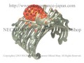 【ネクロマンス NECROMANCE】 スパイダーカフブレスレット Spider Cuff Bracelet ＜ライトオレンジ/Ligth Orange＞ 蜘蛛